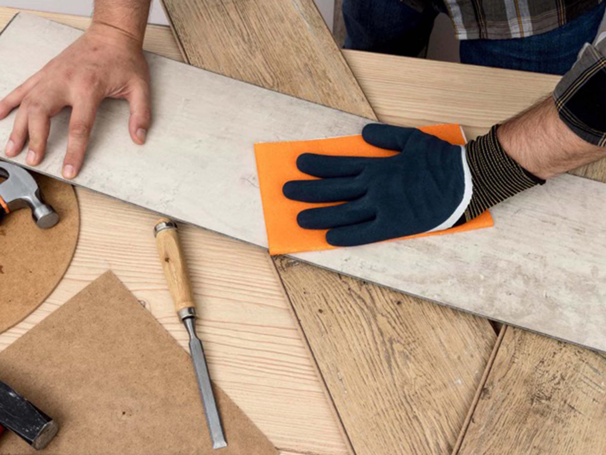 卡扣式地板示意圖